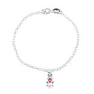 Pulseira Prata Infantil Prata 925 Original Delicado