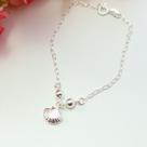 Pulseira Prata Legitima 925 Bolinha Concha Pulseira Prata Legitima 925 Bolinha Concha