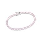 Pulseira Prata Maciça 925 Zircônias Rosa Rommanel 850094 Pulseira Prata Maciça 925 Zircônias Rosa Rommanel 850094