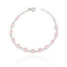 Pulseira Prata Pura 925 Cravejada Pedra Zirconia Delicada