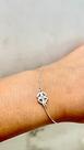 Pulseira Prata925 Delicada de Trevo