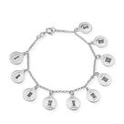 Pulseira Prateada 10 Dez Mandamentos Pulseira Prateada 10 Dez Mandamentos
