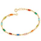 Pulseira presente mãe mulher namorada rommanel folheado 18k