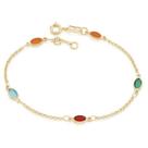 Pulseira presente mãe mulher namorada rommanel folheado 18k