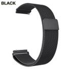 Pulseira Preta Milanese 20mm Compativel Waatch3 41/45 Active2 Amazfit Bip GTR42/47mm GTS GTR3PRO