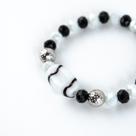 Pulseira Preto Velho Búzios Cerâmica e Silicone