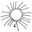 Pulseira Preto Velho Corrente cristal e Silicone