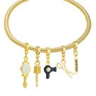 Pulseira Profissão Estética Banhado a Ouro 18k
