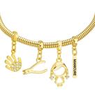 Pulseira Profissão Manicure Banhado a Ouro 18k
