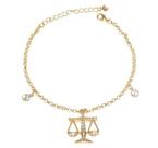 Pulseira Profissões Direito Justiça Folheada A Ouro 18k Pulseira Profissões Direito Justiça Folheada A Ouro 18k
