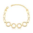 Pulseira Quatro Círculos Cravejados