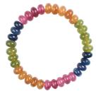 Pulseira Rainbow Tourmaline 5x8mm Beads para homens e mulheres