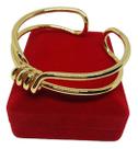 Pulseira Regulável Bracelete Premium Banhada a Ouro
