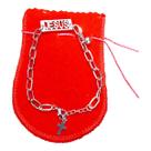 Pulseira religiosa aço inox jesus cristo cruz Consagração prata Pulseira religiosa aço inox jesus cristo cruz Consagração prata