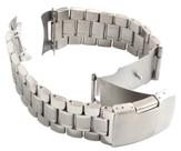 Pulseira Relógio Aço 22mm Encaixe Curvo Botão lateral Fecho.LC129