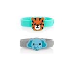 Pulseira Repelente Infantil Nuby com Óleo de Citronela Xô Mosquito 2 Unidades