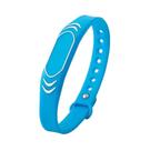 Pulseira rfid de 13.56mhz silicone ajustavel - cor azul