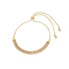Pulseira rivera taylor zircônia rosa folheada à ouro 18k