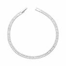 Pulseira Riviera Cristal Retangular - Banhado em prata 925 Pulseira Riviera Cristal Retangular - Banhado em prata 925