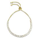 Pulseira Riviera Regulável Zircônia Banhada a Ouro 18K Semijoia Pulseira Riviera Regulável Zircônia Banhada a Ouro 18K Semijoia