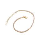 Pulseira riviera semijoia cristal com extensor