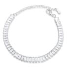 Pulseira Riviera Zircônia Baguete Banhada a Prata Semijoia Pulseira Riviera Zircônia Baguete Banhada a Prata Semijoia