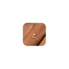Pulseira Robaice banhada a ouro 14K, grossa, com torção e bracelete aberto Pulseira Robaice banhada a ouro 14K, grossa, com torção e bracelete aberto