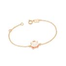 Pulseira rommanel banhado ouro 18k gata marie 552215