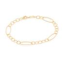 Pulseira Rommanel Elos Ovais Pequenos E Grandes 551657