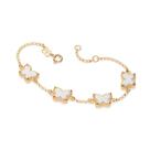 Pulseira rommanel feminina banhado ouro 18k borboletas 552183