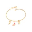Pulseira Rommanel Infantil Com Tulipa E Borboleta 551673