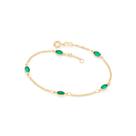 Pulseira Rommanel Joias Cristais Fio Elo Português 19 Cm Ajustavel Pulseira Rommanel Joias Cristais Fio Elo Português 19 Cm Ajustavel