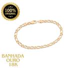 Pulseira Rommanel Masculina Fio Alternado 1x1 Banhada Ouro 18k 550041 Pulseira Rommanel Masculina Fio Alternado 1x1 Banhada Ouro 18k 550041