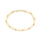 Pulseira Rommanel Masculina Formada Por Chapas Lisas 550737