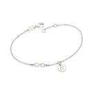 Pulseira Rommanel Pingente Infinito Medalha Letra 352004 Pulseira Rommanel Pingente Infinito Medalha Letra 352004