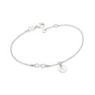 Pulseira Rommanel Pingente Infinito Medalha Letra 352004 Pulseira Rommanel Pingente Infinito Medalha Letra 352004