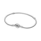 Pulseira Rosa Eterna Da Bela E a Fera Da Disney, Charme Em Prata Esterlina 925, Contas DIY,