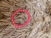 Pulseira rosa pedras
