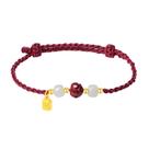 Pulseira S925 Silver Chinese Style Red Rope para mulheres Pulseira S925 Silver Chinese Style Red Rope para mulheres
