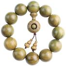 Pulseira Santos Wood Beads 18mm, miçangas redondas, unissex, vintage Pulseira Santos Wood Beads 18mm, miçangas redondas, unissex, vintage