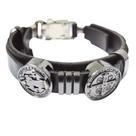 Pulseira São Bento Bracelete Material Sintético Aço Pulseira Luxo