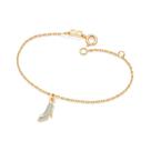 Pulseira Sapato da Cinderela Banhada a Ouro Rommanel 552148
