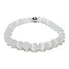 Pulseira Selenita Natural Redondo 6mm Cristal Purificar