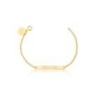 Pulseira Shalom Bee Bless banhada à ouro 18 k