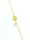 Pulseira Signo Peixes em zirconia no Banho De Ouro