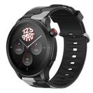 Pulseira Silicone Camuflada compatível com GTR4 GTR 4 A2166 / GTR3 / GTR 2 / Stratos 2 2s 3 - Cinza