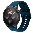 Pulseira Silicone Colorida compatível com GTR4 GTR 4 A2166 / GTR 2 e 3 / Stratos 2 3 - Azul Petróleo
