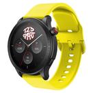 Pulseira Silicone Colorida compatível com GTR4 GTR 4 A2166 / GTR3 / GTR2 / Stratos 2 2s 3 - Amarelo