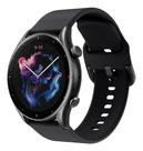 Pulseira Silicone Colorida Gtr3 / Gtr3 Pro - Preto