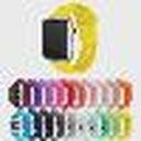 Pulseira Silicone compativel para Applee Waatch 38mnm e 40mnm - amarelo